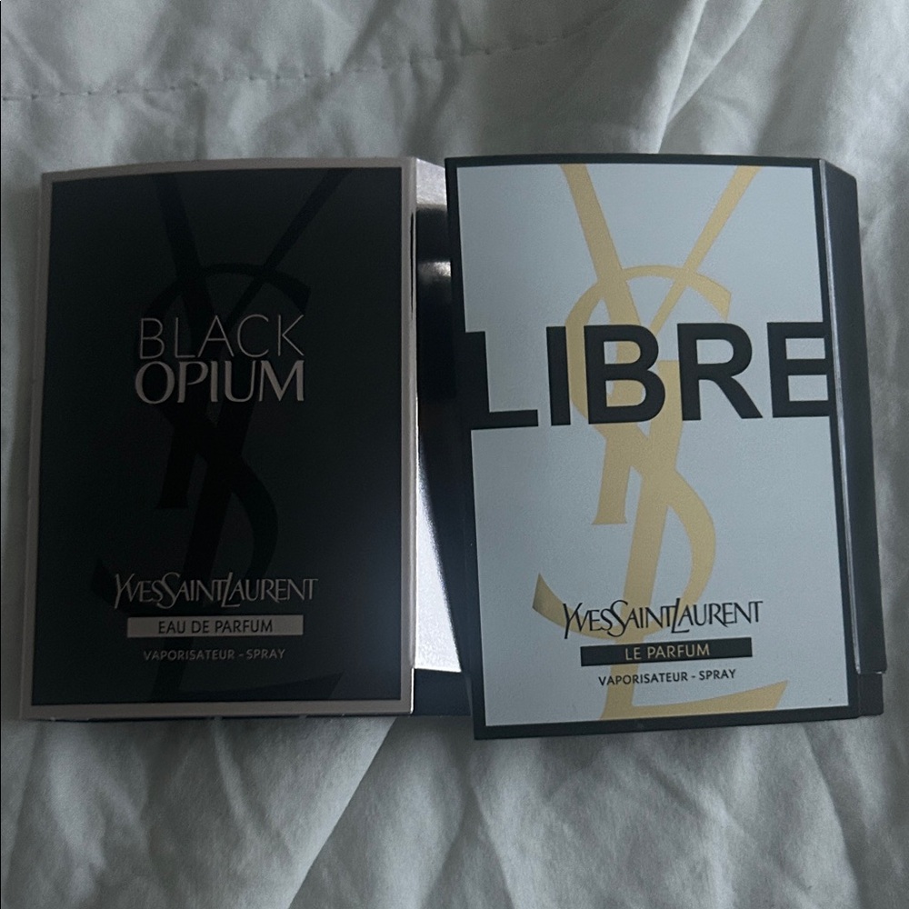 Yves Saint Laurent Black Opium and Libre Fragrance Duo samplers set